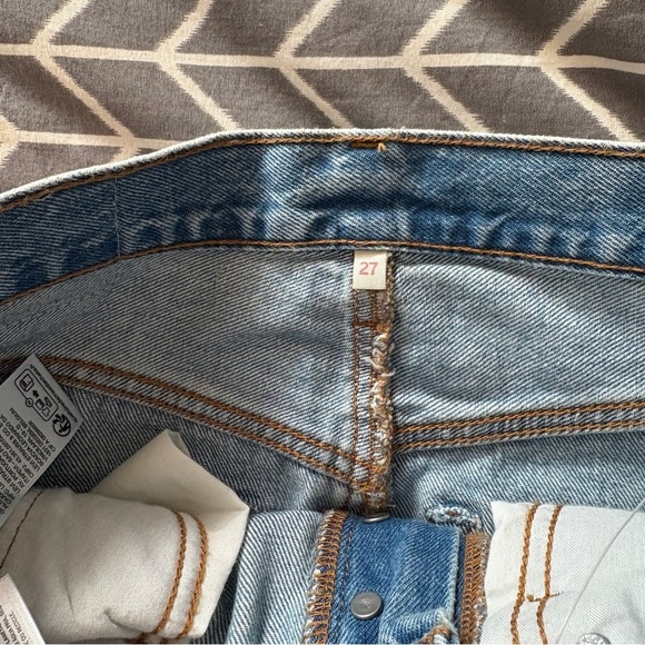 NWOT Levi's® Premium LONG ICON SKIRT Light Wash Blue Denim Women’s Jean Skirt. - Picture 15 of 16